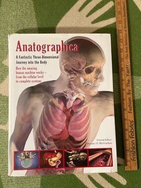 Vintage Anatographica Hardcover Book- 3D Human Anatomy Reference
